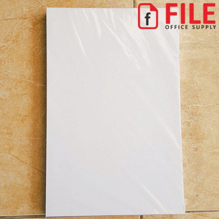 

Kertas Cover Jilid / Brief Card BC Folio F4 Warna Putih 160 gsm