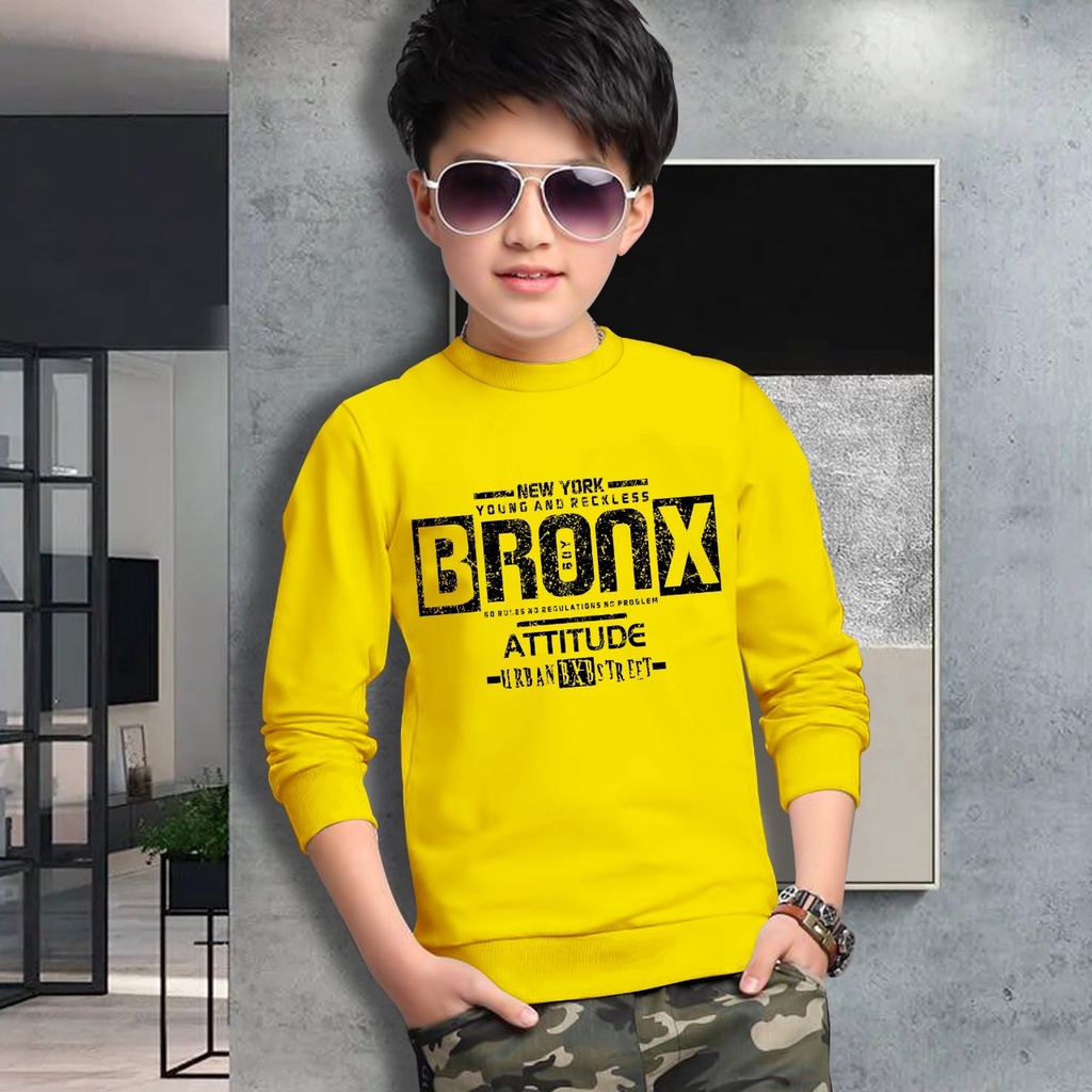 Switer Bronx Terbaru / Sweater Anak Laki-laki /  Sweeter Gaming Bahan Babyterry / FLAVA_STORE