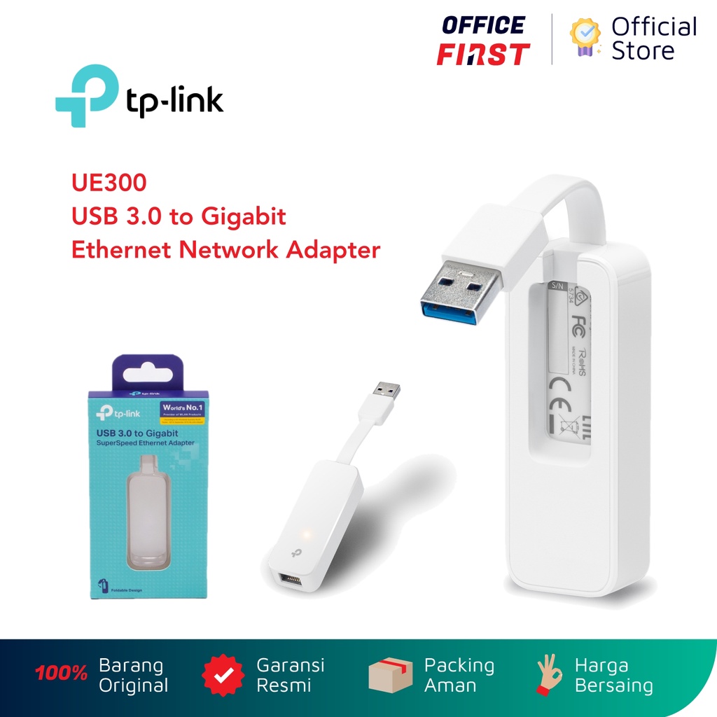 TP-Link UE300 USB 3.0 to Gigabit Ethernet Network Adapter