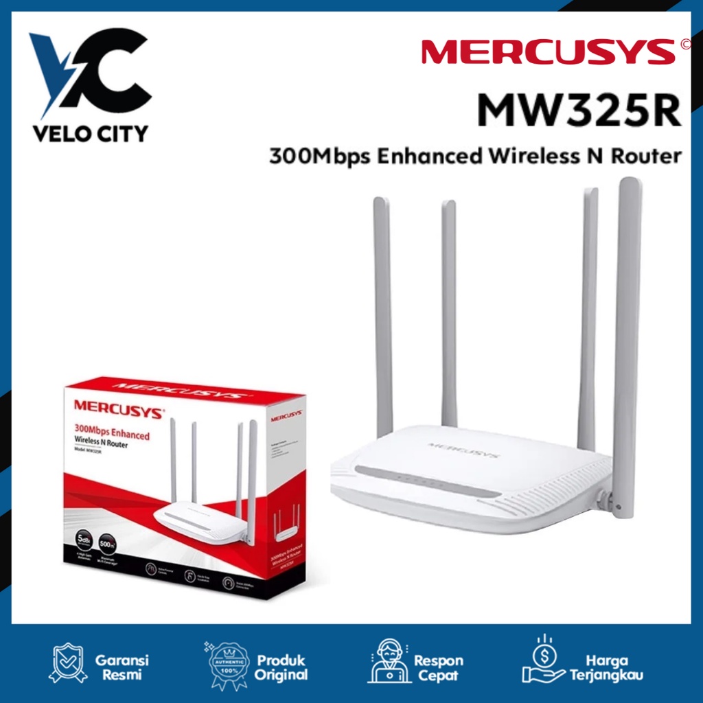 Mercusys MW325R 300Mbps Enhanced Wireless N Router Garansi Resmi 1 Tahun