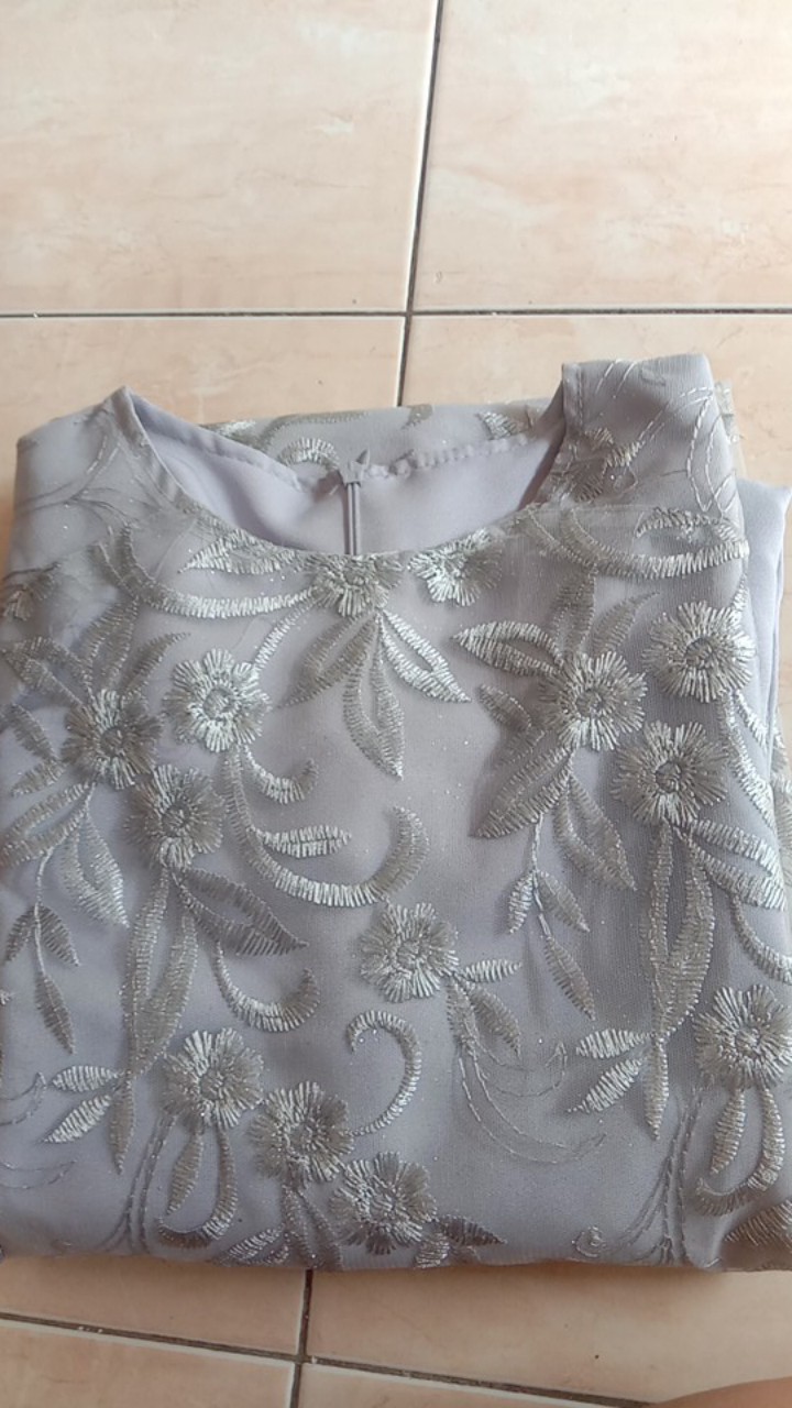 [model Baru] Gamis Zuha / S-m, L, Xl, Xxl/  Maxi Brukat Mewah/ Seragam/ Kondangan/ Jumbo