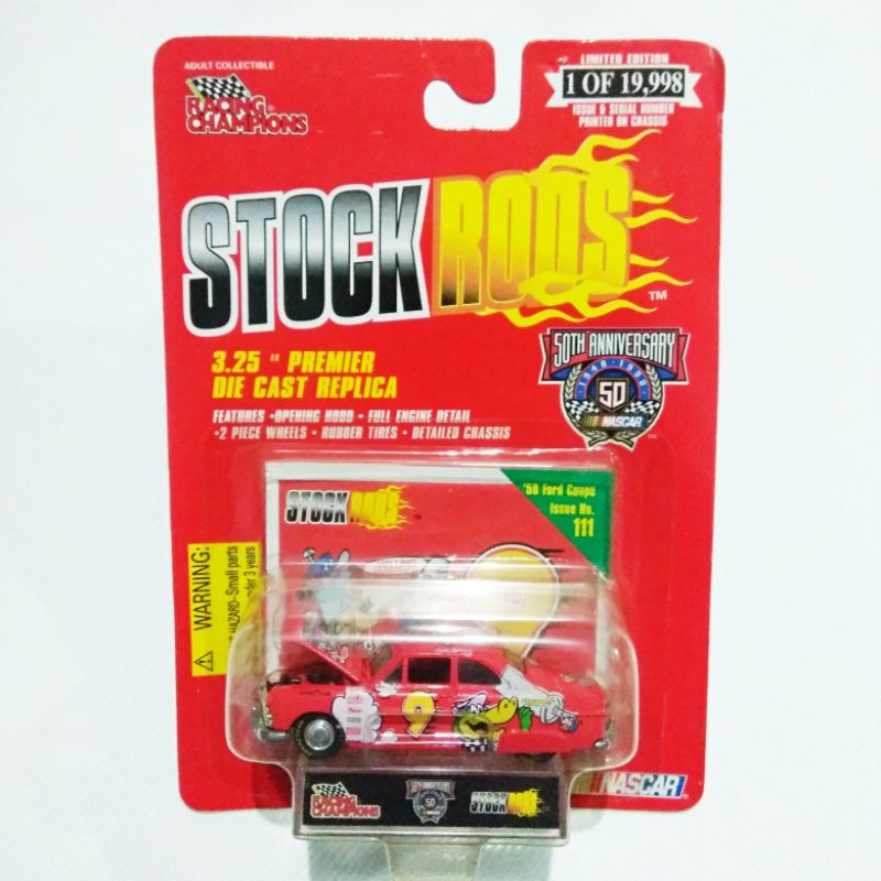 Nascar No 9 Cartoon Network Melling 50 Ford Coupe Stock Rods RACING CHAMPIONS card