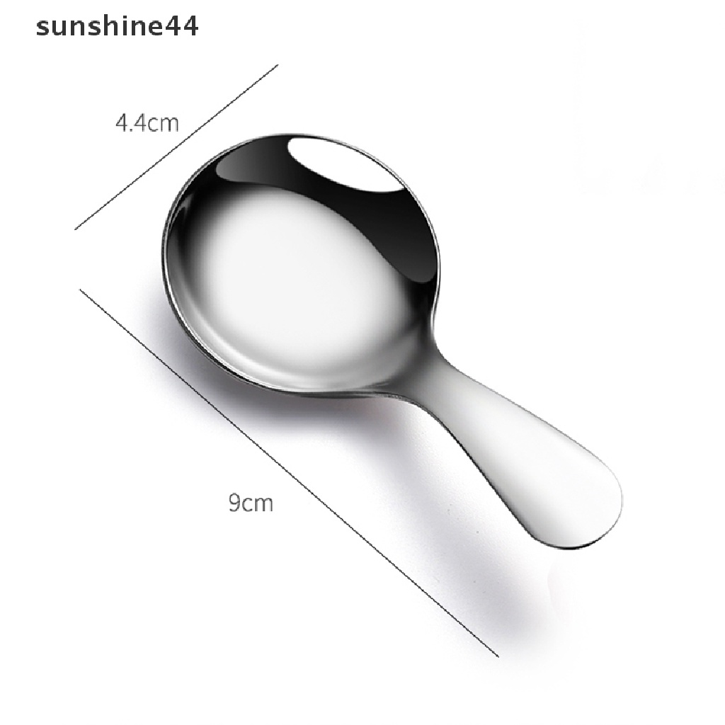 Sunshine Sendok Gula / Garam / Bumbu Bahan Stainless Steel Dengan Gagang Pendek