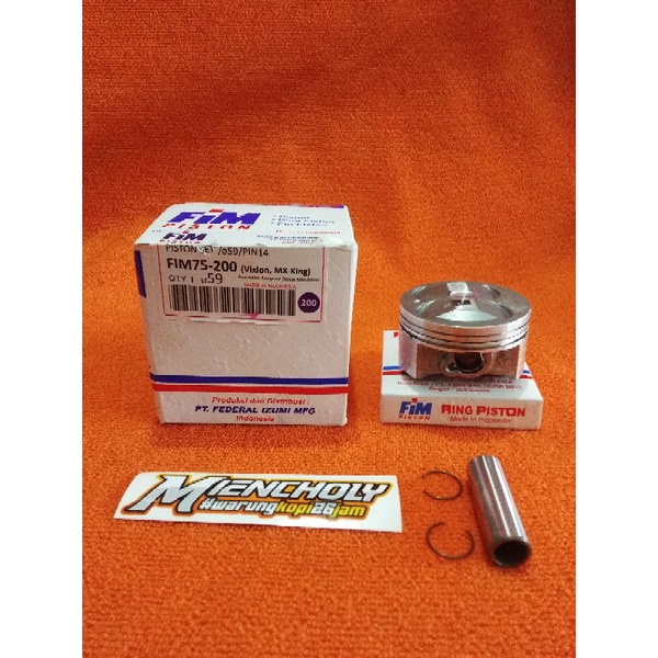 PISTON FIM 75 PIK 14MM 57 57,5 58 58,5 59 59,5 60 mm piston fim Izumi Vixion nmax R15 aerox
