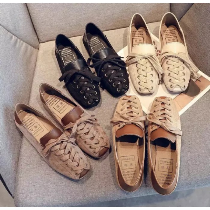 sepatu wanita teplek- murah-flat shoes sepatu kerja wanita korea