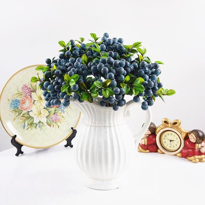 Dekor | 1 Ranting Buah Berry Imitasi Untuk Dekorasi Pesta Pernikahan / Rumah