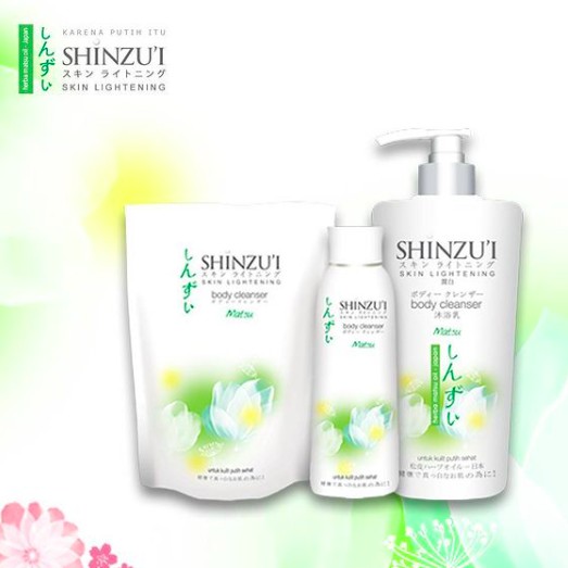 Shinzui Skin Lightening Body Cleanser / Ume Wash | Sabun Mandi Refill 180ml / 420ml / Botol 225ml