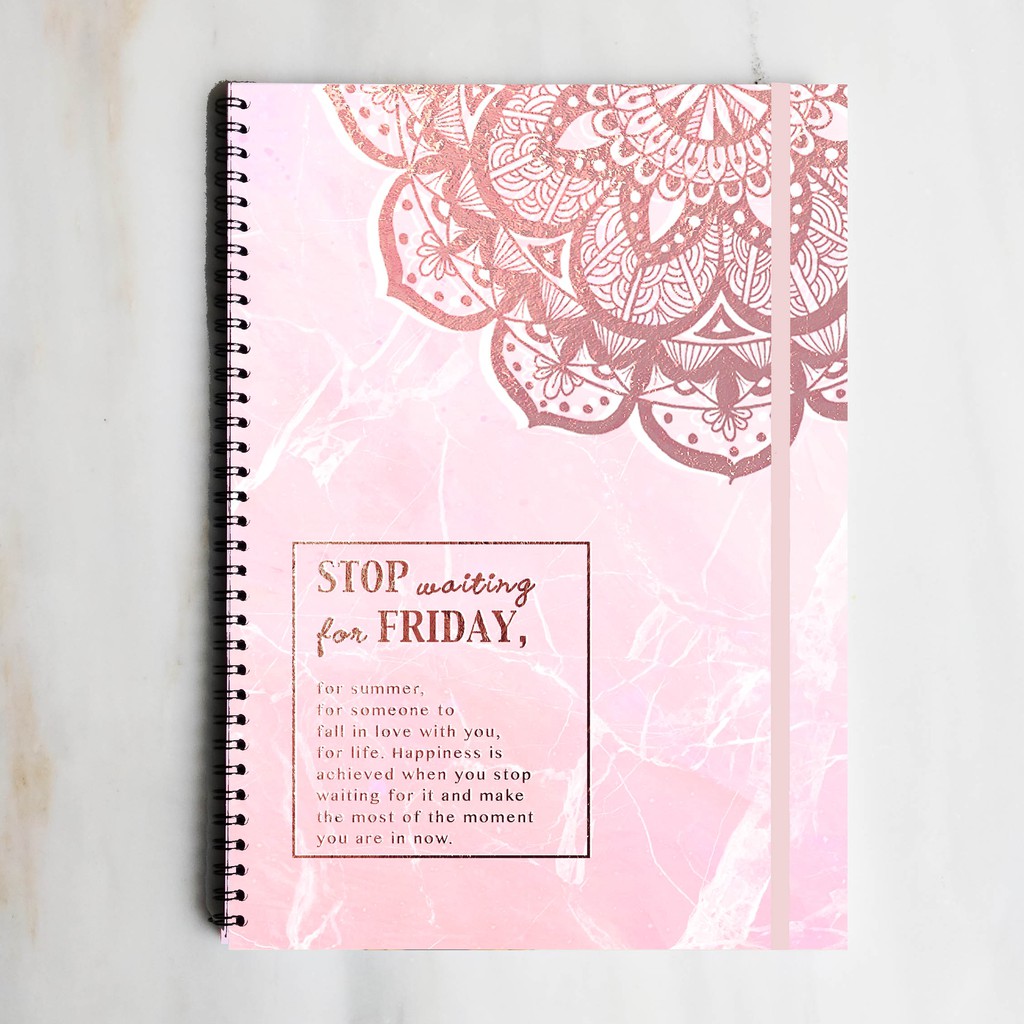 

STOP WAITING Spiral Ruled Notebook Diary Journal Office School Supplies Buku Tulis