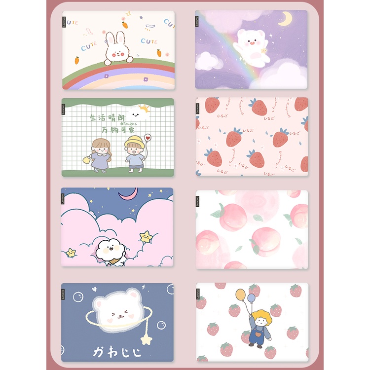 DIY Universal Laptop Stickers Computer Skin Vinyl 2 Sides Notebook Skin for 11/12/13/14 INCH Computer Sticker Lenovo Air14 / Pro13 / 15 Tide 7000 Notebook Film Savior R7000 / Y7000 Shell Protective Film 15.6-inch Accessories Complete Set 2021 Cute Ins