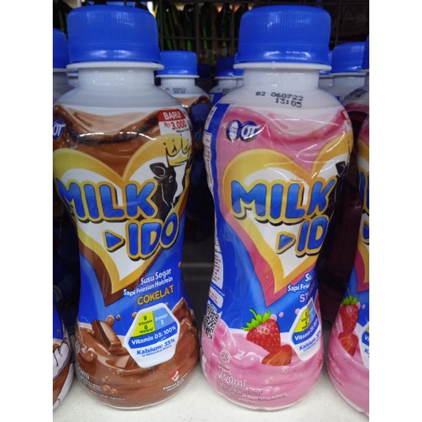 

Susu Milkido Cokelat dan Strawberry 200 Ml