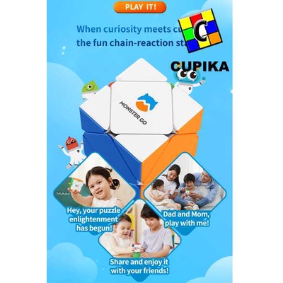 Rubik SKEWB Gan Monster Go MG SKEWB Stickerless ORIGINAL termurah