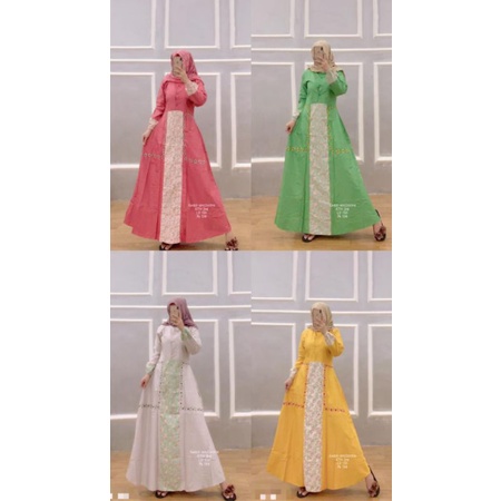 Gamis Inayah / Gamis katun HQ / gamis cantik / Gamis Replika