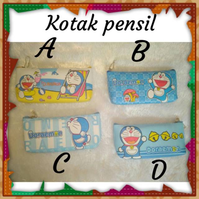 

Kotak pensil motif doraemon