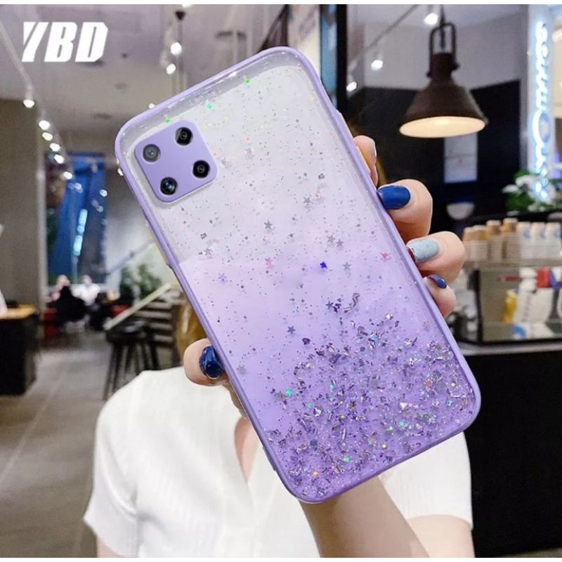 Case Realme C11 2019 Terbaru Case Dove Gliter Fuze Transparan, Casing Viral, Softcase Cantik