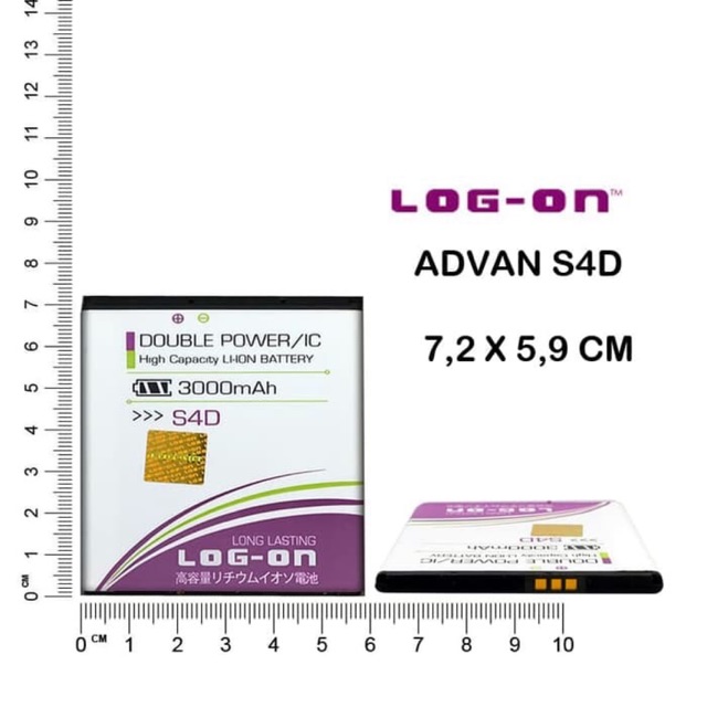 BATERAI LOG ON ADVAN S4D DOUBLE POWER DOUBLE IC