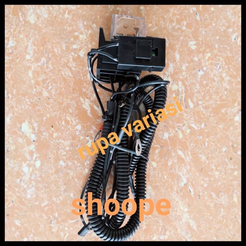 kabel tambahan klakson horn mobil motor + relay universal