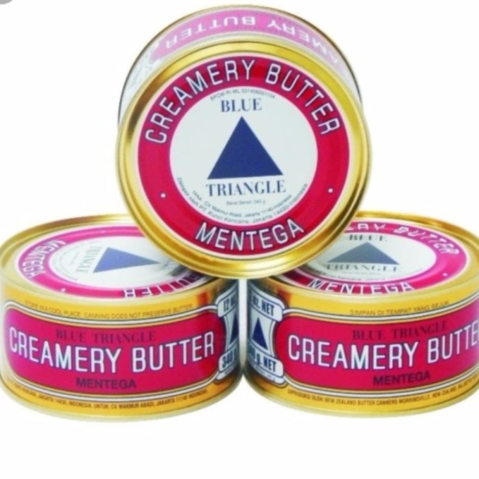 

butter-mentega- mentega segitiga biru - creamery butter blue triangle 340gr -mentega-butter.