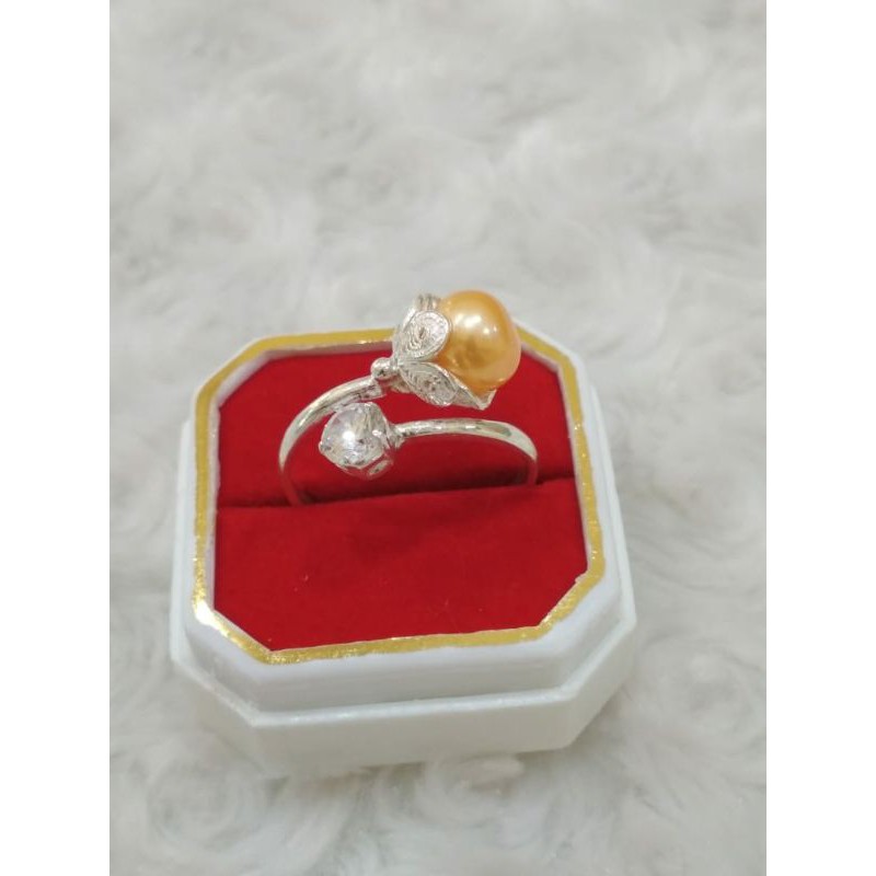 cincin perak 99% mutiara tawar Lombok