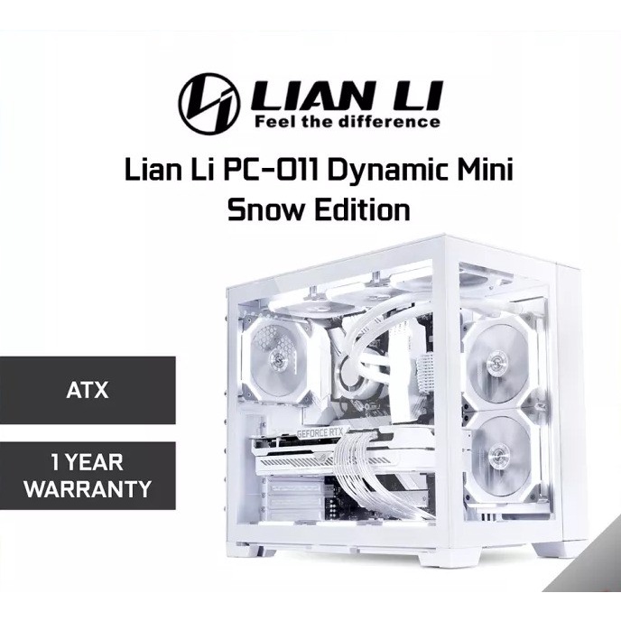 LIAN LI PC-O11 Mini - DYNAMIC BLACK & LIAN LI PC-011DW - DYNAMIC WHITE