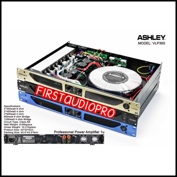Power Amplifier Ashley VLP300 / VLP 300 CLASS AB ( ORIGINAL )