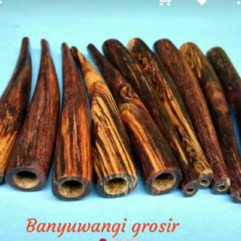 pipa rokok kayu gaharu asli 12 cm  gaharu wangi pipa gaharu asli