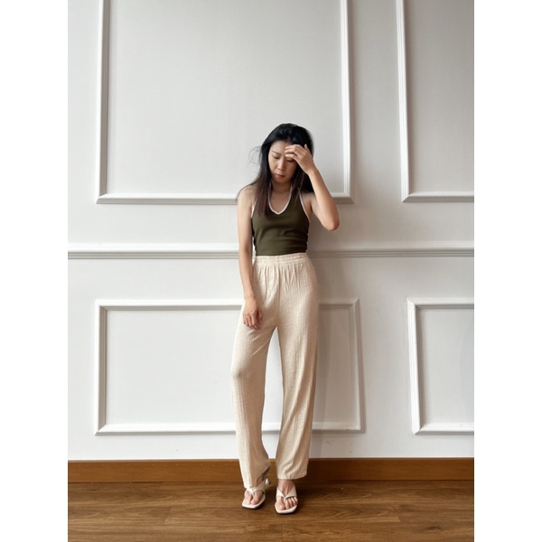 Shea pants/celana kulot knit/celana santai/longpants/kulot wanita/kulot high waist/celana wanita/kulot knit/ celana panjang-1