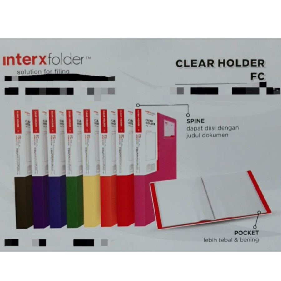 

CLEAR HOLDER / DISPLAY BOOK INTER-X CH-40 ISI 40 LEMBAR