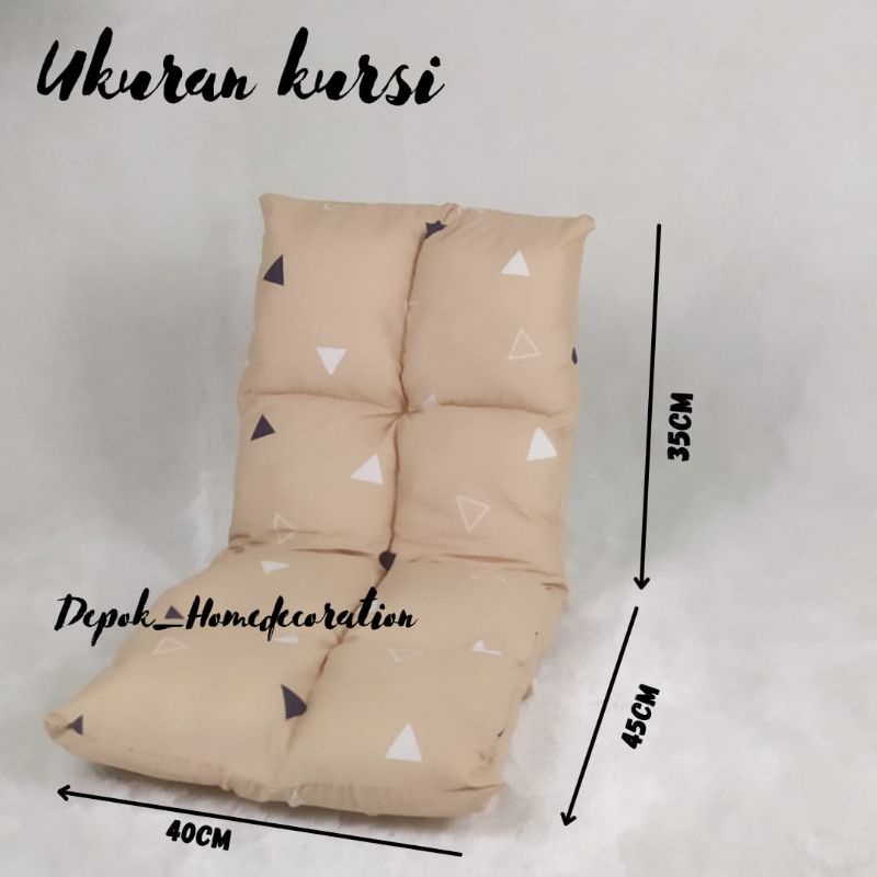 KURSI LANTAI LIPAT SOFA LAZY BAG TEMPAT DUDUK SANTAI LESEHAN SOFA MOTIF KAMEO