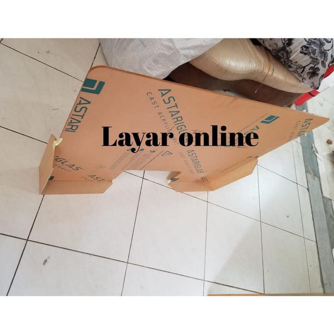 

BARANG BARU Sekat Acrylic 5mm Lebar 60x80cm Meja Kasir Partisi Pembatas