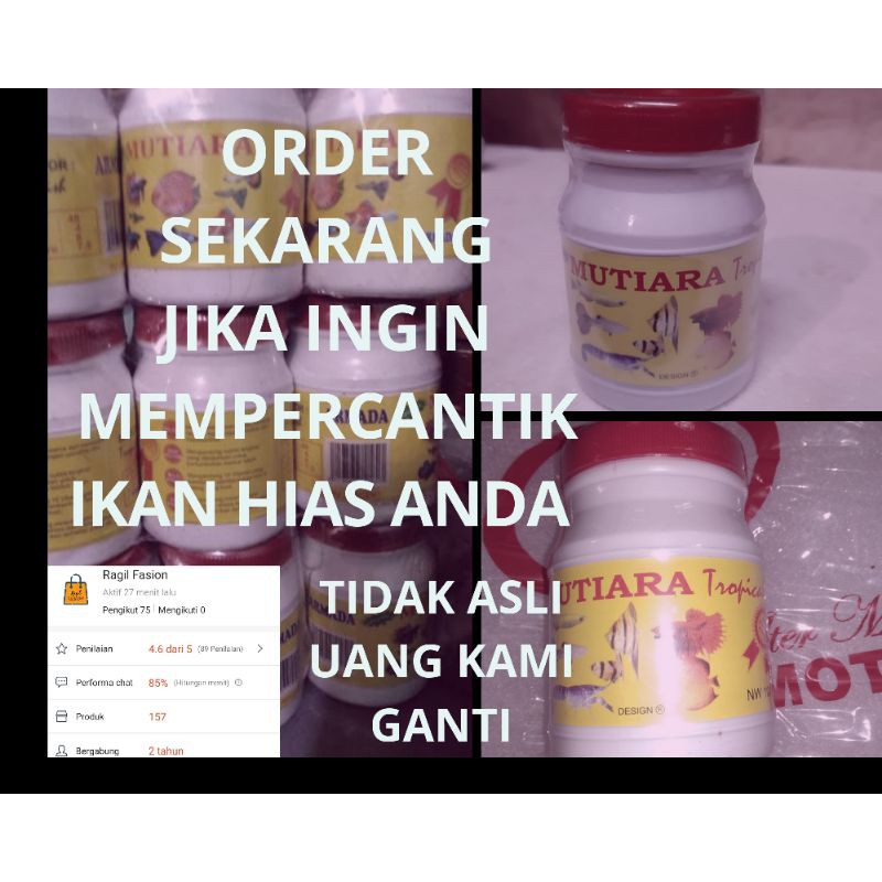 Pakan makanan ikan cupang hias aduan serit Multi 8vitamin ikan fitamin ikan hias halfmoon blue rim