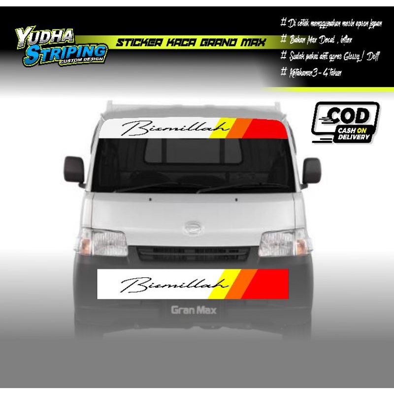STICKER KACA VARIASI MOBIL PICKUP GRAND MAX