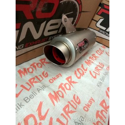 KNALPOT RACING PROLINER PRO BORE UP 200CC JUPITER Z VEGA Terbaik