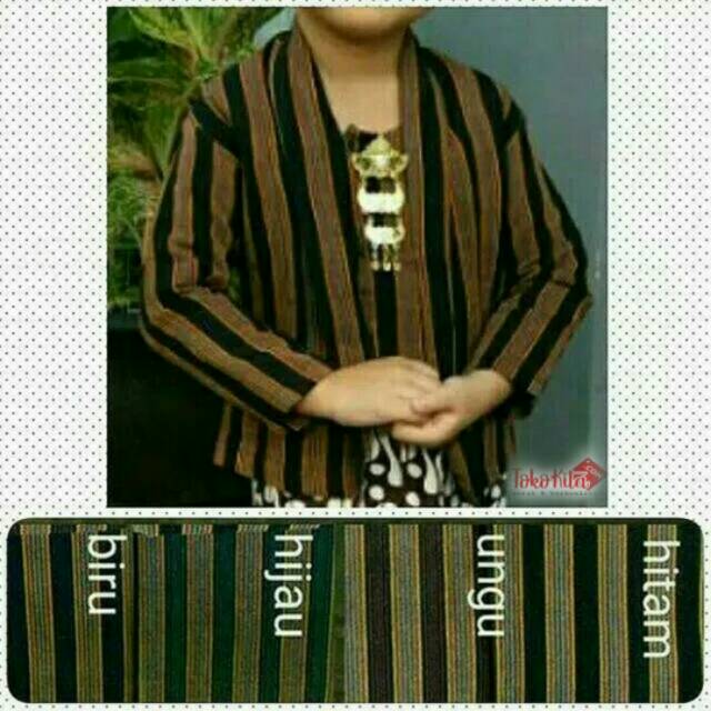 Kebaya lurik anak