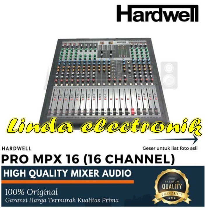 Mixer Audio 16 Channel HARDWELL PRO MPX 16 With Double Effect