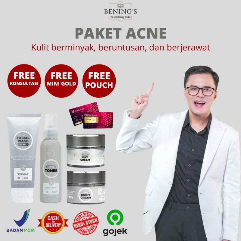 BENING'S SKINCARE DR OKY PRATAMA PAKET ACNE | BENINGS CLINIC | BENING'S SKINCARE