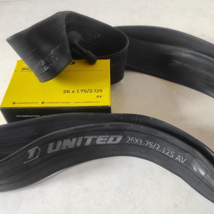 Ban Dalam Sepeda 26 x 175 1.75  - 2125 2.2125 Pentil Dop Motor AV United MTB Mini