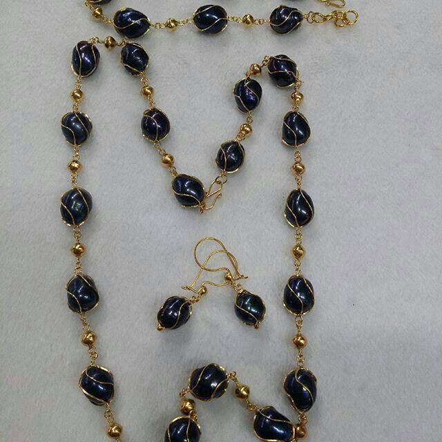 Set perak lapis emas