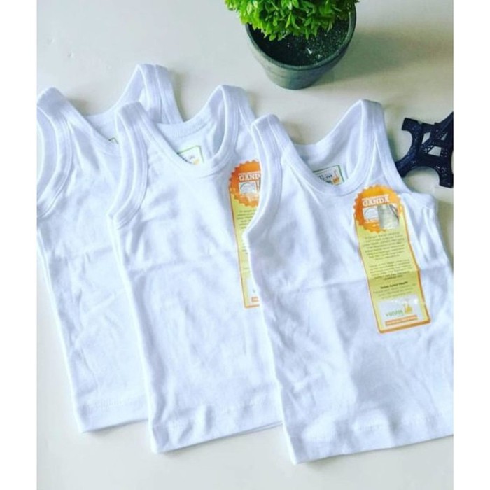 Singlet Velvet kaos dalam 1pcs size; NB.XS,S.M.L.LB/LL.2.3.4.5.6.7