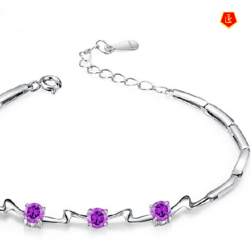 [Ready Stock]Women's Silver Bracelet Fashion All-Matching