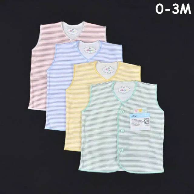 Baju Bayi MIYO 1 Pcs Kutung Salur Newborn (0-3M)| Baju Bayi / Perlengkapan Bayi Baru Lahir