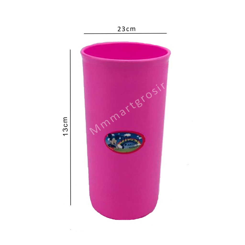 Tantos / Gelas Mickey (M)/ Mug Plastik / Warna Pink 7202