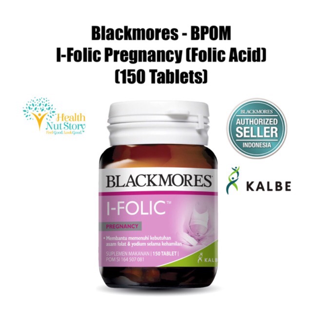 Jual Blackmores I Folic Pregnancy Tablet Bpom Kalbe Folic Acid Asam Folat Shopee Indonesia