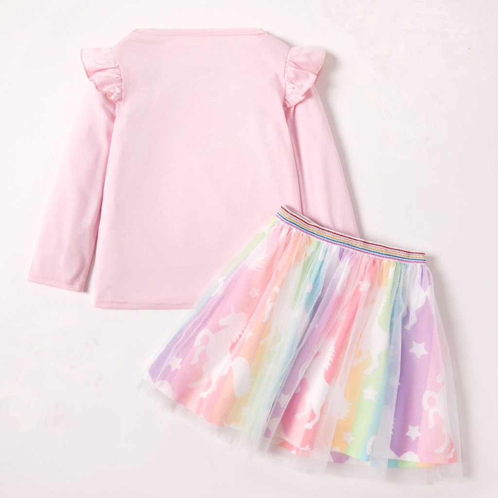 (LOLI-JKT) BD-118 STELAN UNICORN PINK RAINBOW MODEL BAGUS 100-130