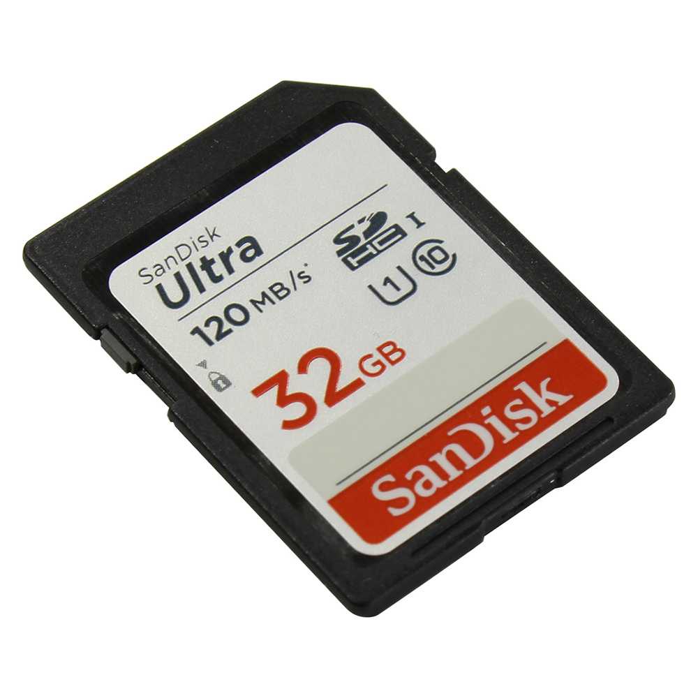 SanDisk Ultra SDXC/HC UHS-I Class 10 SD Card (120mb/s) - SDSDUN4