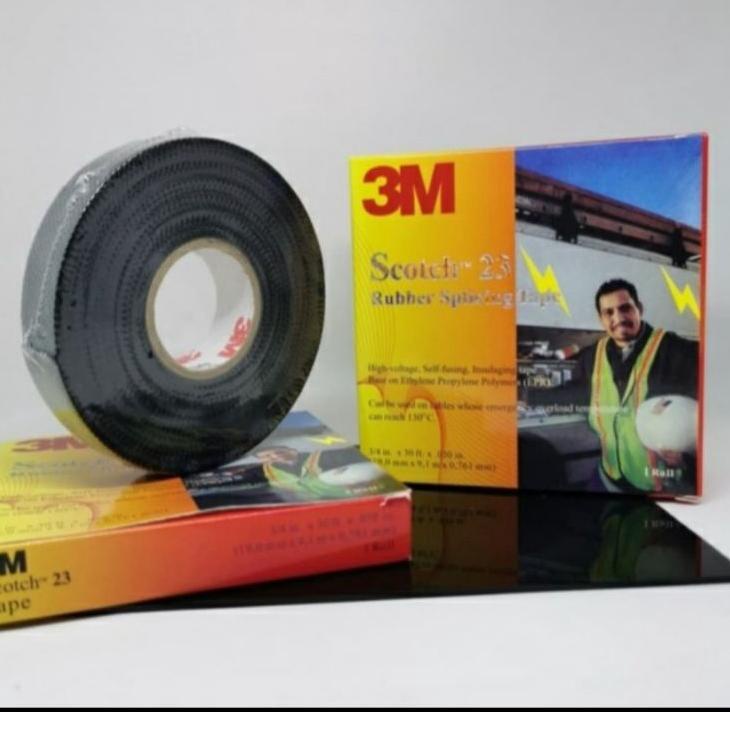 

Harga Spesial.. 3M Isolasi Rubber Scotch 23 Splicing Tape