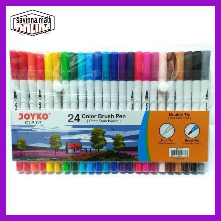 

U0Uo879- Brush Pen Joyko Clp-07 24 Warna Y7Ry688-