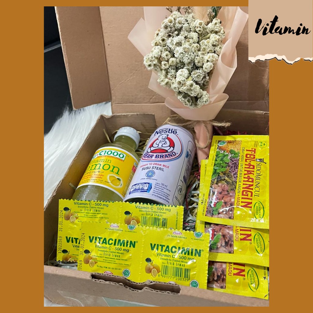 

Gift Box Hampers Vitamin I Paket Imun Booster I Paket Sehat Vitamin