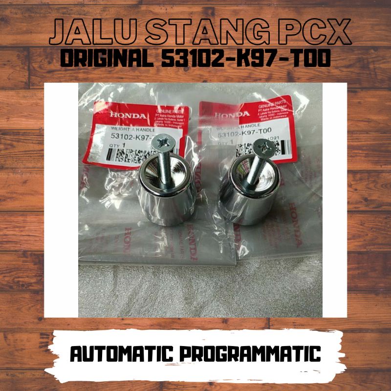 Jalu stang pcx  jalu stang vario pnp Bandul Stang Honda PCX 150 Original 53102 K97 T00 Chrome Weight