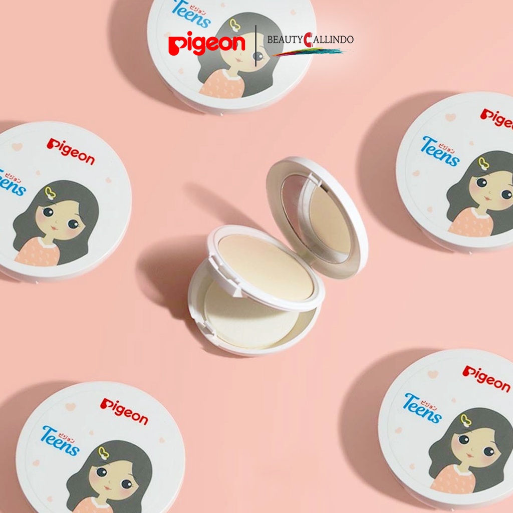 PIGEON TEENS Two Way Cake + UV Protection - Bedak Tabur FULL SIZE / REFILL 14gr