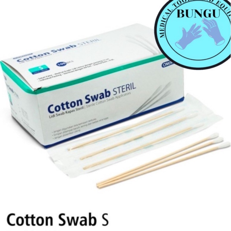 Jual Cotton Swab Sterile Kapas Steril S Onemed 1 pc Satuan Shopee